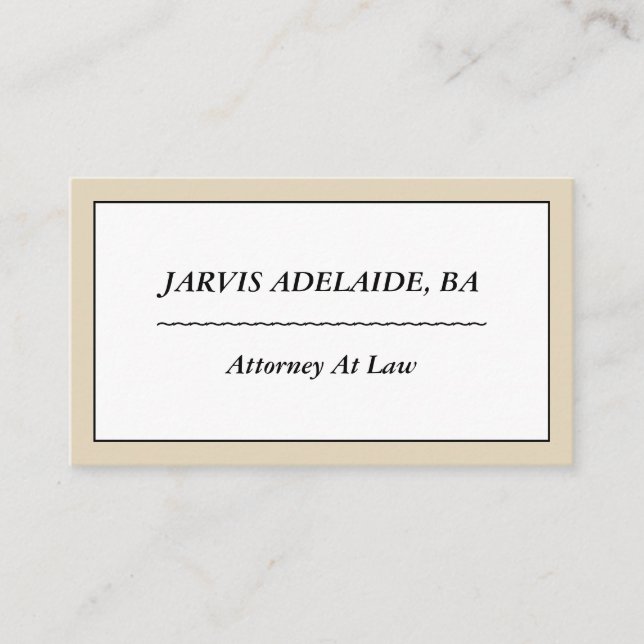 Basic and Minimalist Business Card (Front)
