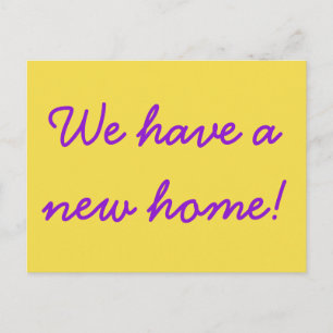 Basic and Minimalist New Home Postcard