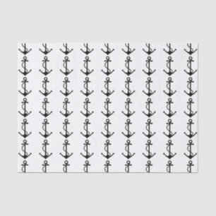 Basic Black Anchor Tissue Paper