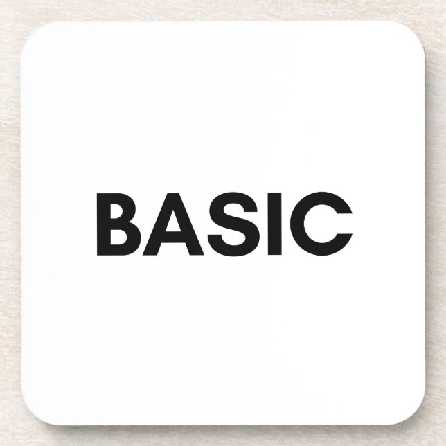 basic black coaster (Front)