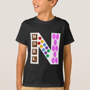 Basic black NOEL CHOCOLATE CANDY T-shirt