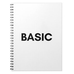 basic black notebook