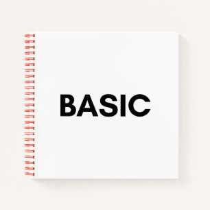 basic black notebook