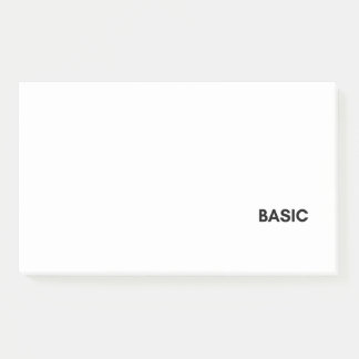 basic black post-it notes