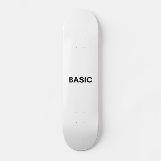 basic black skateboard (Front)