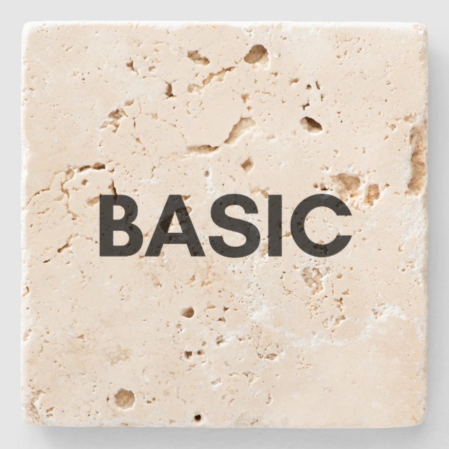 basic black stone coaster (Front)