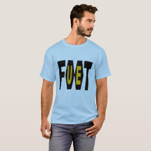 Basic blue design FOOT UE T-shirt