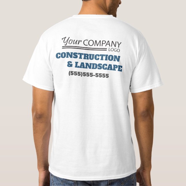 Basic Blue, Grey and Black with Logo T-Shirt (Back)