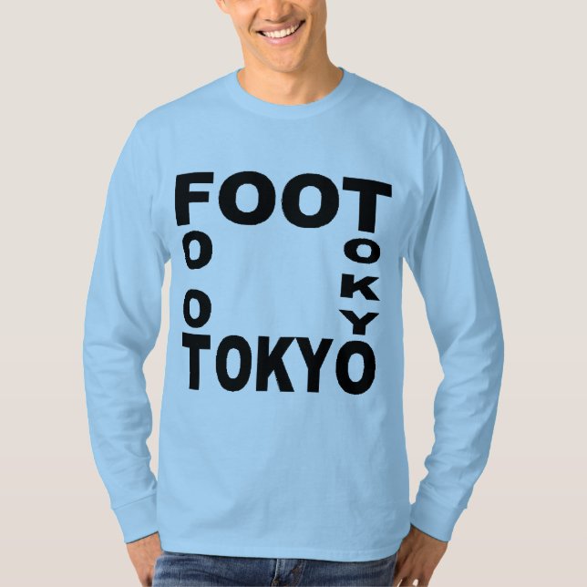 Basic blue OFO TOKYO T-shirt (Front)