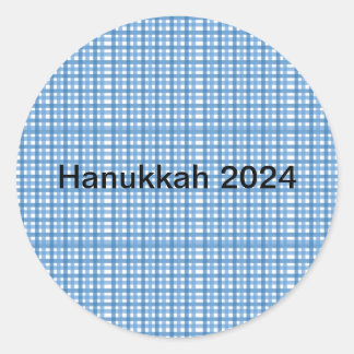 Basic Blue Plaid Sticker/Envelope Seal