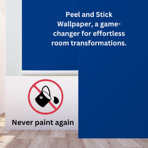 Basic Bright Blue Solid Simple minimalist Wallpaper