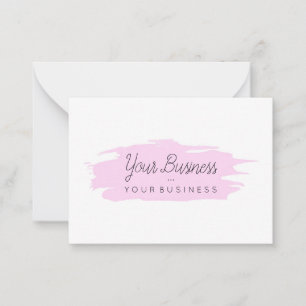 Basic Brush Custom Logo 1 Pink Card