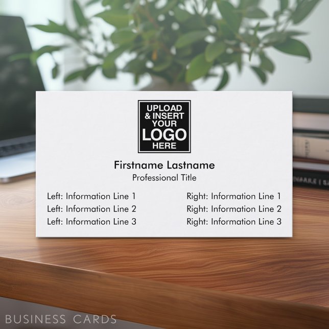 Basic Business Design - SImple, Modern Business Card (Custom Business Card - Online Template Plus Low Quantity Printing)