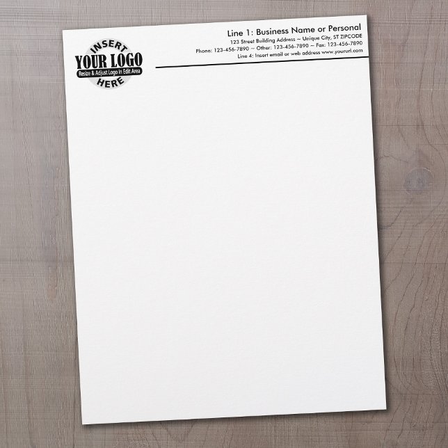 Basic Business Letterhead with Logo (Creator Uploaded)