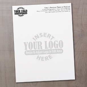 Basic Business Letterhead with WATERMARK
