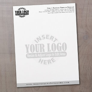 Basic Business Letterhead with WATERMARK
