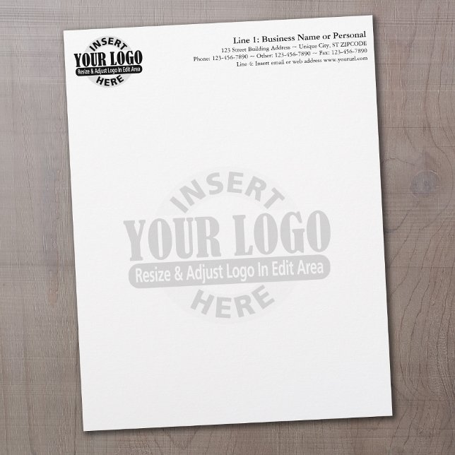 Basic Business Letterhead with WATERMARK (Creator Uploaded)