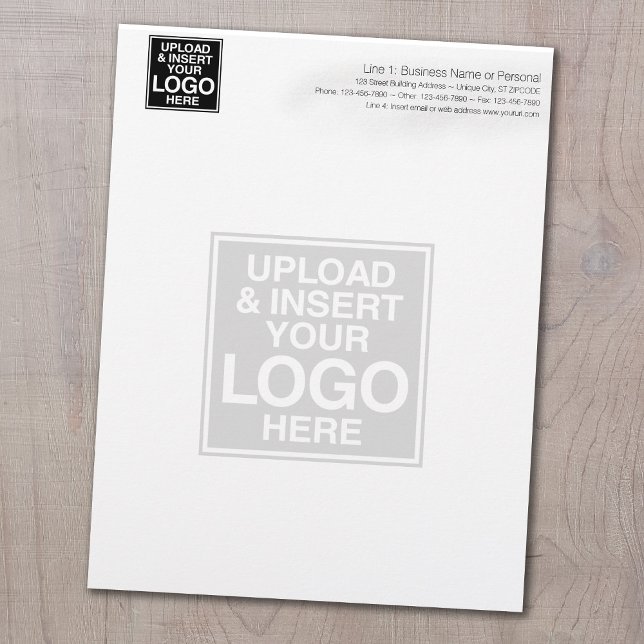Basic Business Letterhead with WATERMARK (Creator Uploaded)