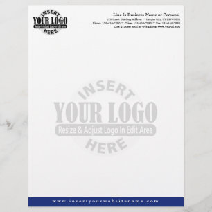 Basic Business Letterhead with WATERMARK