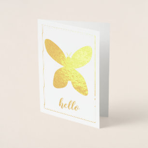 Basic Butterfly Foil Card