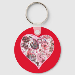 Basic Button Key Ring Passionred