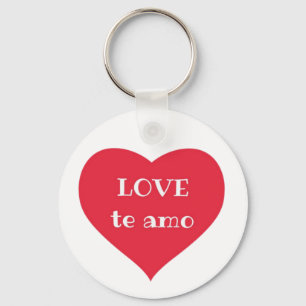 Basic Button Key Ring Passionred