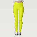 Basic Chartreuse Solid Colour  Leggings<br><div class="desc">This leggings feature basic chartreuse solid colour.</div>