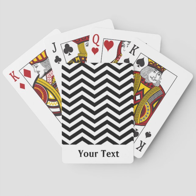 Basic Chevron Playing Cards (Back)