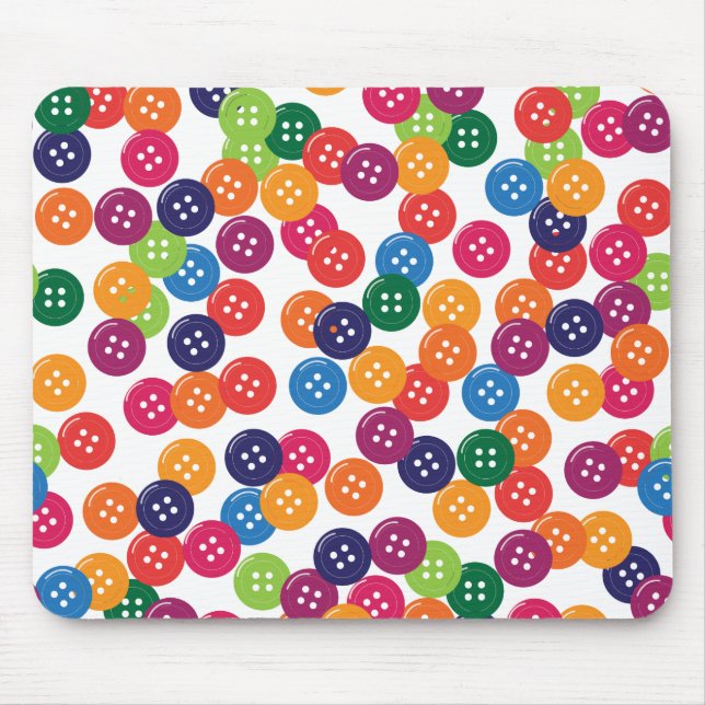 Basic Colour Buttons Edit Mouse Pad (Front)