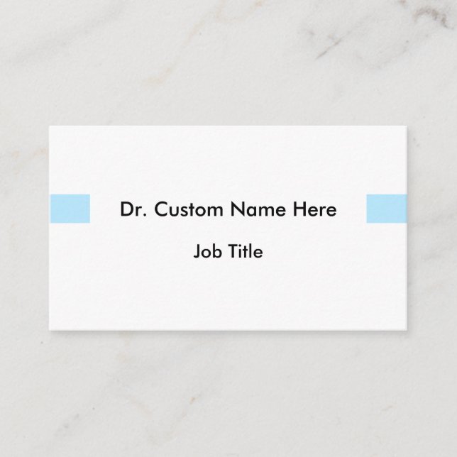 Basic & Conservative Professional Business Card (Front)