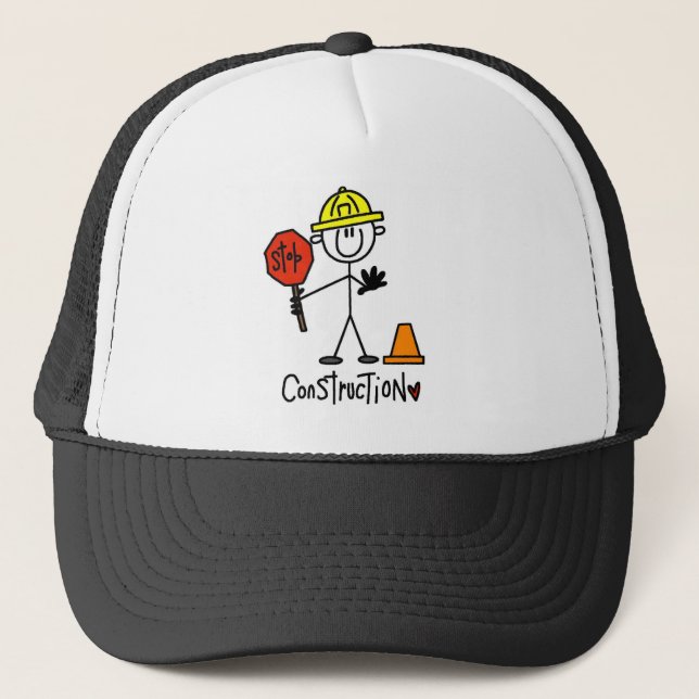 Basic Construction Tshirts and Gifts Trucker Hat (Front)