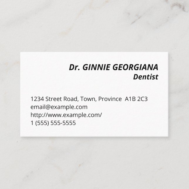 Basic, Corporate-Style Business Card (Front)