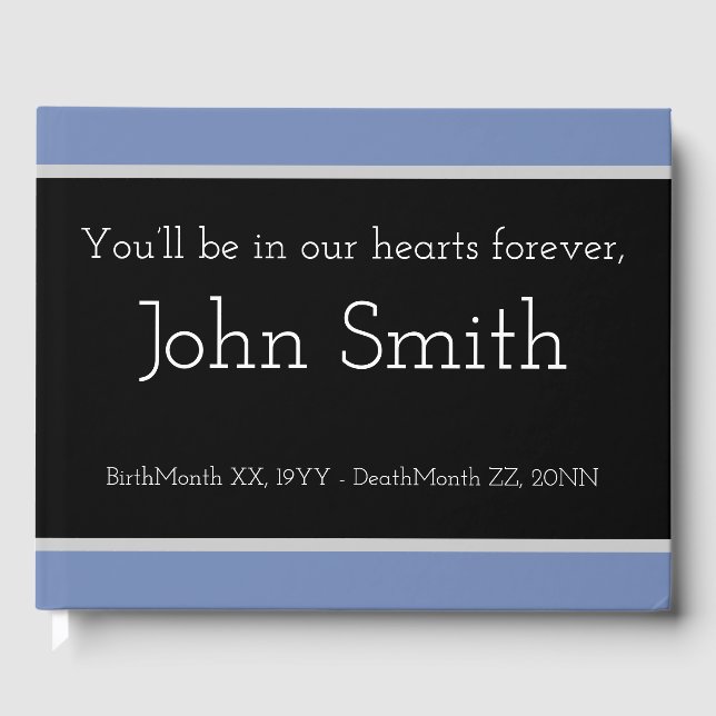 Basic, Customised Memories Guestbook (Front)