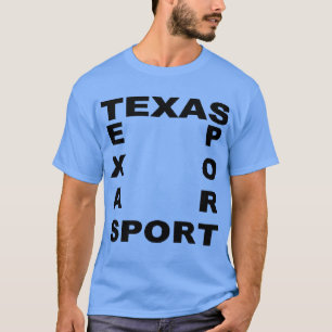 Basic dark blue T-shirt DESIGN TEXAS SPORT