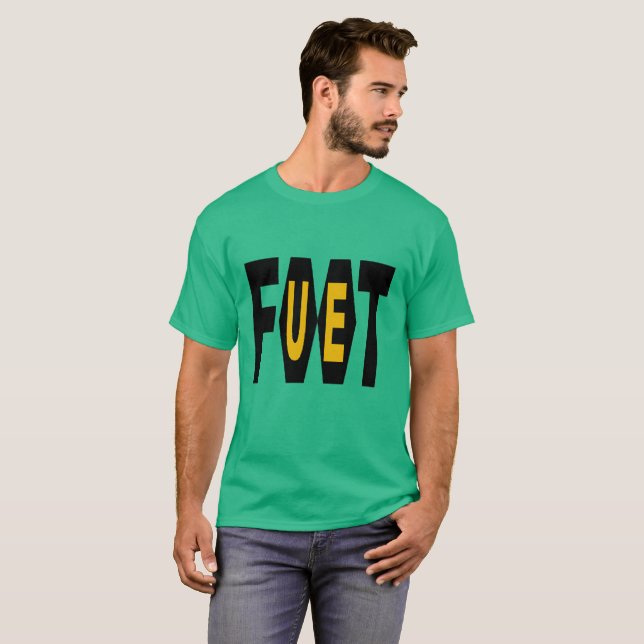 Basic dark green T-shirt FOOT EU design (Front Full)