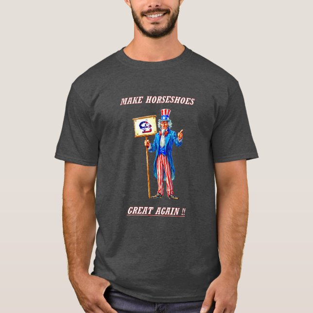 Basic Dark HorseShoe Pitching Tee (Front)