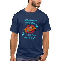 BASIC DARK HorseShoe Pitching Tee