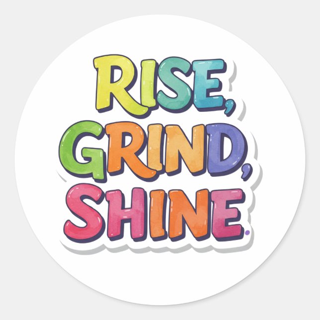 Basic Dark T-Shirt Classic Round Sticker (Front)