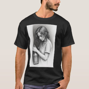 Basic Dark T-Shirt."Empty Bottle, Endless Adventur T-Shirt