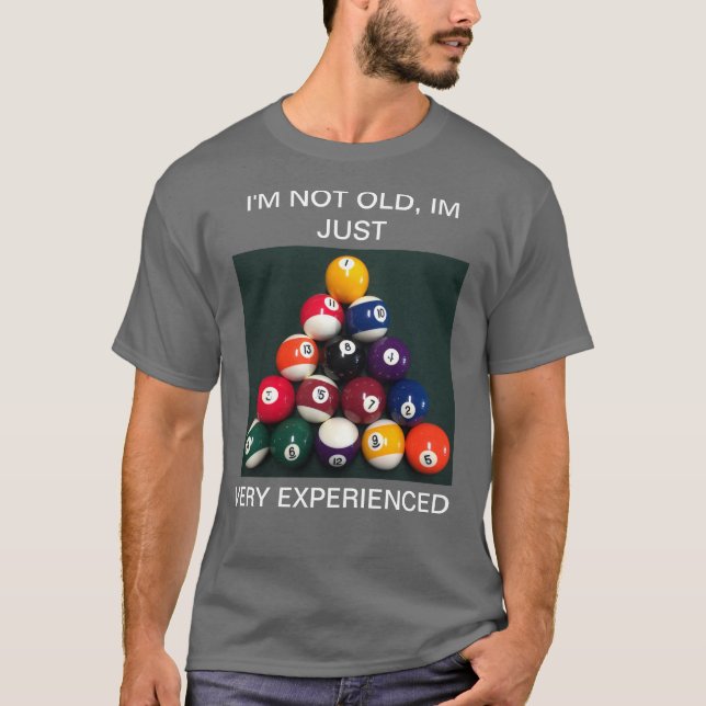 Basic Dark T-Shirt POOL BILLIARDS (Front)
