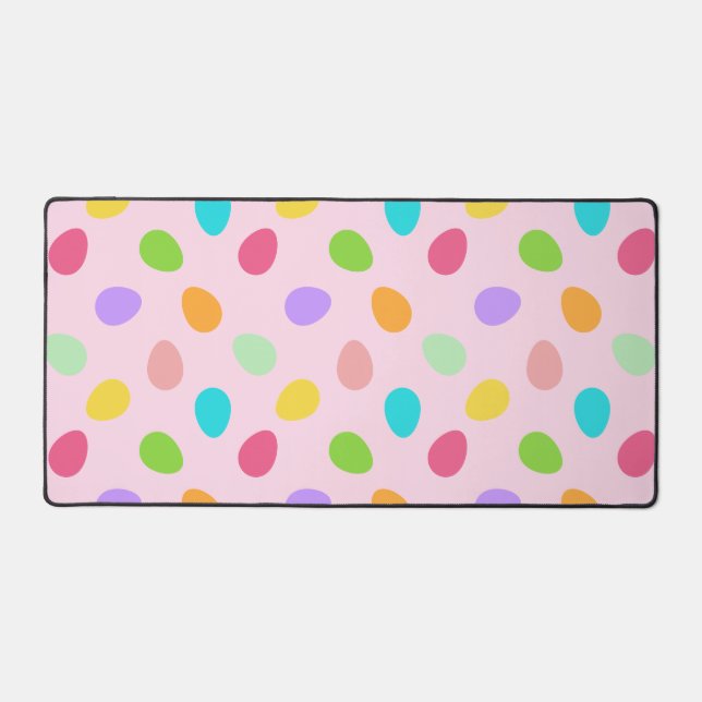 Basic Egg Pink Desk Mat (Front)