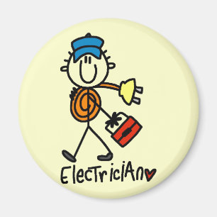 Basic Electrician Tshirts and Gifts Magnet