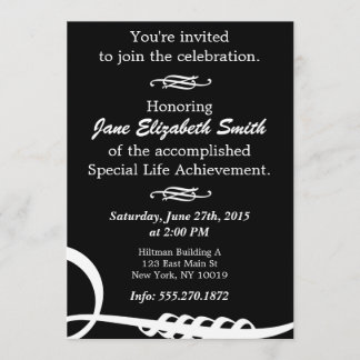 Basic Elegant B&W Invitation