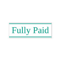 Basic "Fully Paid" Rubber Stamp