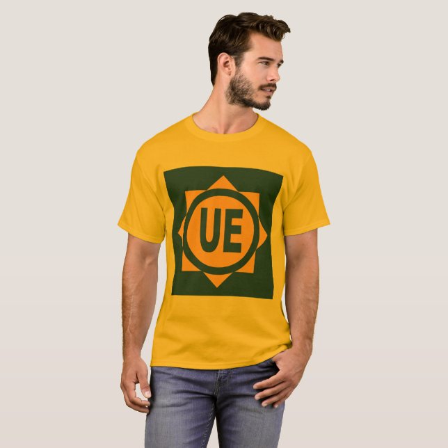 Basic gold T-shirt for men Design EU (Front Full)