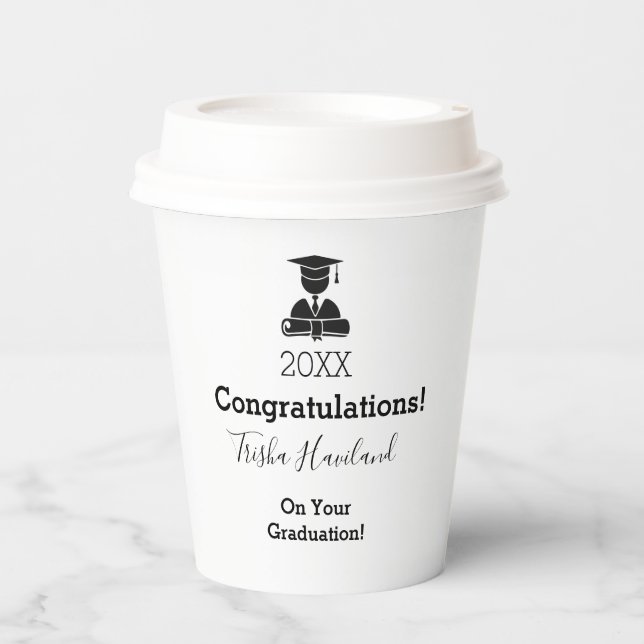 Basic Graduation Theme Paper Cups HAMbyWG (Front)