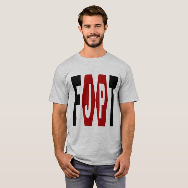 Basic Gray Design JAPAN FOOT T-shirt (Front Full)