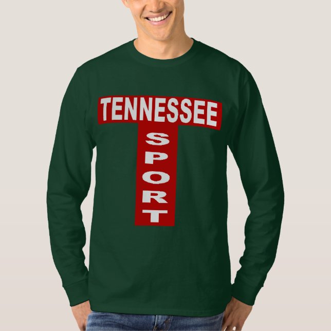 Basic green T-shirt TENNESSEE SPORT (Front)