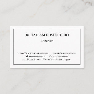 Basic Healthcare Professional Business Card