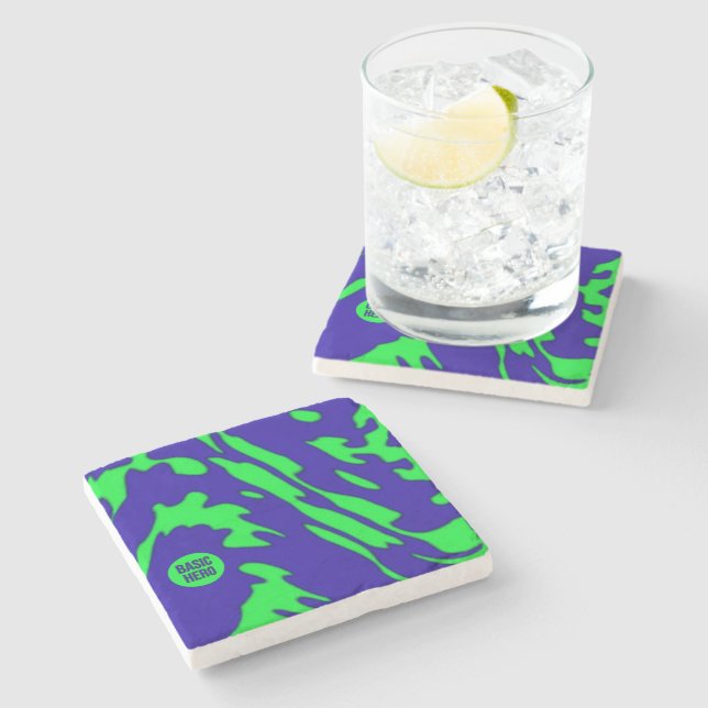 BASIC HERO 1b Marble Stone Coaster (Side)